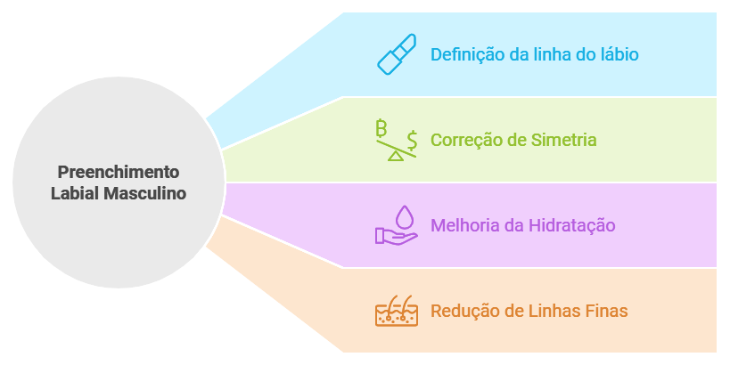 Vantagens do Preenchimento Labial Masculino