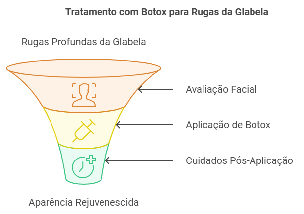 Como tirar ruga profunda da glabela