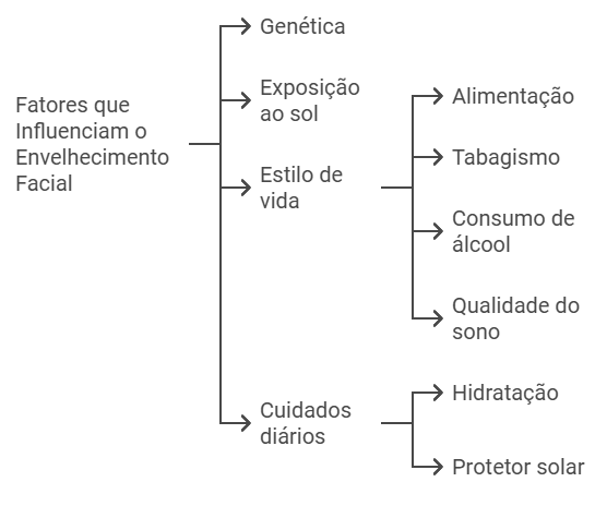 Fatores que Influenciam o Envelhecimento Facial