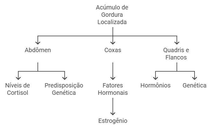 Principais Áreas de Acúmulo de Gordura