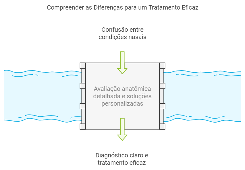 Diferenças entre Nariz Caído e Ponta Caída