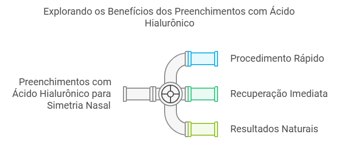 Preenchimento com ácido hialurônico para simetria