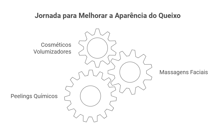 Tratamentos iniciais para queixo fino