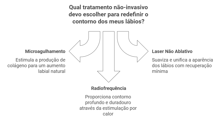 Tratamentos Não-Invasivos para Redefinir o Contorno dos Lábios