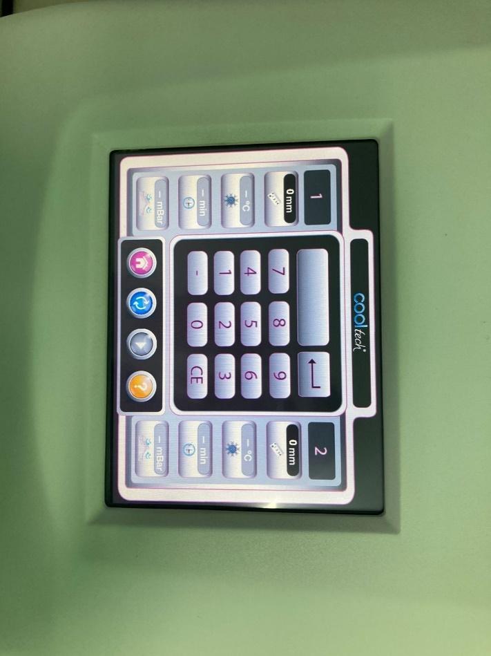 CRIOLIPÓLISE COOL-TECH — Modular as intensidades de cada paciente, na tela de parâmetros do equipamento